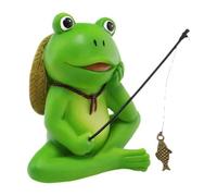 Asukohu Jardin miniature grenouilles statues en résine figurines d'animaux pour pelouses décorations extérieures table nordique peines centrales cadeaux grenouilles de pêche