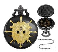 Asukohu Jeu de rôle Dices - Avec boîtier de montre de poche - En métal - Dices polyédrales - Numérique - Pour jeux de rôle - Vintage