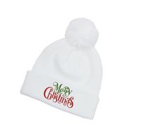Asukohu Jolis chapeaux de Noël en forme de lettres brodées pour les fêtes d'hiver et les tenues décontractées pour événements d'entreprise