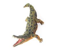 Asukohu Jouet alligator réaliste - Design commun flexible - Pour musées - Exposition et collection familiale - Modèle sauvage - Jouet d'apprentissage des animaux