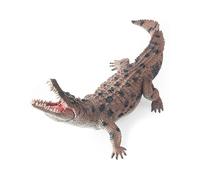 Asukohu Jouet alligator réaliste - Design commun flexible - Pour musées - Exposition et collection familiale - Modèle sauvage - Jouet d'apprentissage des animaux