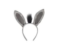 Asukohu L'ensemble de costume d'âne comprend une queue d'âne, un bandeau, un nœud papillon, une jupe, un gant et une jupe pour Halloween, déguisement pour enfants, cosplay, fête d'animaux
