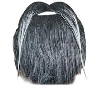 Asukohu Lot de 1 à 48 fausses moustaches de barbe, accessoires de costume d'Halloween, de cosplay, moustaches adhésives pour adulte, Rab en forme de réalité, taille unique