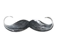 Asukohu Lot de 1 à 48 fausses moustaches de barbe, accessoires de costume d'Halloween, de cosplay, moustaches adhésives pour adulte, Forme réelle 1, taille unique