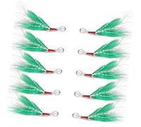 Asukohu Lot de 10 cuillères de pêche appâts pendentifs attaquants accessoires de pêche Installation facile Lure Remorque Équipement de pêche