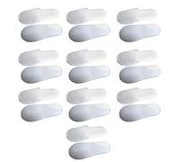 Asukohu Lot de 10 paires de pantoufles hygiéniques en tissu antidérapant à bout fermé à usage unique pour maison, hôtel, spa, mariage, fête, invités et besoins de voyage, Botto Perle ronde 4 mm