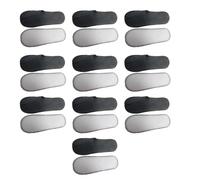 Asukohu Lot de 10 paires de pantoufles hygiéniques en tissu antidérapant à bout fermé à usage unique pour maison, hôtel, spa, mariage, fête, invités et besoins de voyage, a, Taille unique