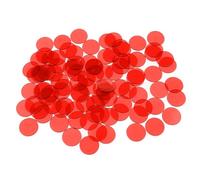 Asukohu Lot de 100 marqueurs de jeu de mathématiques à puce colorée en plastique pour bingo