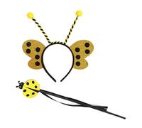 Asukohu Lot de 2 costumes d'abeille, costume d'abeille, pour Halloween, cosplay, amusant, pour avoir des accessoires, pour adultes et enfants