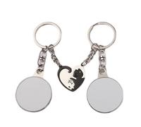 Asukohu Lot de 2 porte-clés à sublimation double face multi-usage - Porte-clés rotatifs pour des cadeaux uniques et créatifs