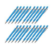 Asukohu Lot de 20 stylos à bille rétractables en métal avec pointe pour écran tactile 1 mm Écriture fluide pour écrire, journal, dessin inspirant