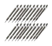 Asukohu Lot de 20 stylos à bille rétractables en métal avec pointe pour écran tactile 1 mm Écriture fluide pour écrire, journal, dessin inspirant