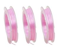 Asukohu Lot de 3 câbles de fil élastiques pour bracelets, colliers, perles, bijoux, fabrication de bracelets, colliers, bijoux en perles, fabrication de bijoux