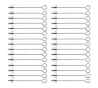 Asukohu Lot de 30 connecteurs de bijoux - Tige en métal - Charme portable - Pour une création élégante et un designer de bijoux