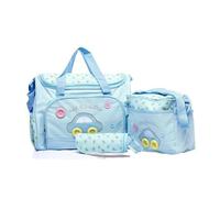 Asukohu Lot de 4 sacs multifonctionnels pour bébé spacieux et pratique pour changer bébé pour les besoins d'éducation modernes, bleu ciel, Taille unique