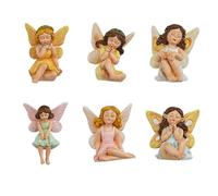 Asukohu Lot de 6 figurines en résine résistantes aux intempéries pour extérieur