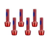 Asukohu Lot de 6 vis d'étrier de frein en aluminium pour le porte-bouteille - Vis de vélo en alliage haute résistance