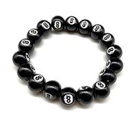 Asukohu Lot de perles colorées en acrylique avec dés porte-bonheur pour femmes et adolescentes, taille unique, Comme décrit