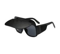 Asukohu Lunettes de soleil en bois de plage - Lunettes de soleil polarisées tendance pour tout-petits - Avec protection solaire amovible - Polarisées - Pêche - Pour enfants - Sport - Fille - Petit