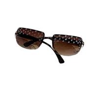 Asukohu Lunettes de soleil en strass rectangulaires Lunettes de soleil tendance Lunettes de soleil en plein air Lunettes de vacances pour style de vie actif Lunettes d'extérieur élégantes, Tranches de