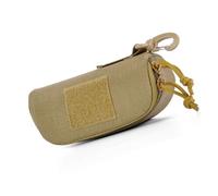 Asukohu Lunettes tactiques Étui rigide avec fermeture éclair pour lunettes de chocs avec clip Étui pour le travail en plein air Randonnée