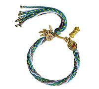 Asukohu Matériaux en coton brut Styles tibétains Bracelet de mode pour les femmes Adopter la culture et l'individualité Bijoux faits à la main au quotidien, taille unique, Comme décrit