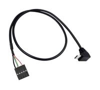 Asukohu Mise à Niveau du boîtier de Bureau, câble Adaptateur de Type C USB 2.0 à 9 Broches, 50 Cm, pour Connexion du Panneau de la Carte mère