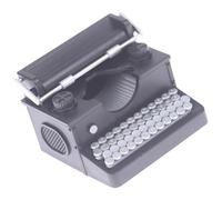 Asukohu Modèle classique de petite machine à écrire Pièce d'exposition de bureau décorative Idéal pour les maisons de poupée et les amateurs d'histoire Décorations de bureau vintage Accessoires de