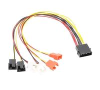 Asukohu Molex à 4 broches vers 3 broches / 4 broches 12 V 7 V 5 V pour boîtier PC adaptateur 3 broches 4 broches connecteur répartiteur de ventilateur d'ordinateur