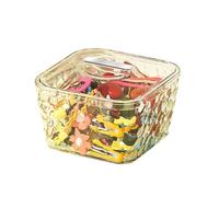 Asukohu Organisateurs de bijoux en plastique et d'accessoires pour cheveux Récipient élégant pour les lavabos ou les comptoirs de salle de bain