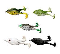 Asukohu Pêche Grand leurre Bouche Gros Pieds Grenouilles Leurre Double Hélice Saumon Eau Douce Grenouilles d'eau salée Leurre