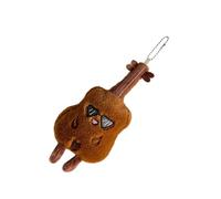Asukohu Peluche douce violon jouet porte-clés charme pour chambre d'enfant fille cadeau léger pour les étudiants adorable poupée en peluche violon, b