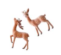 Asukohu Pendentif réaliste en forme de cerf tacheté - Breloque en résine - Accessoire pour téléphone - Porte-clés élégant pour les fêtes, taille unique, Comme décrit, Comme décrit.