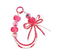 Asukohu Perles Chaîne de téléphone portable Sangle Décoration Pendentif pour femmes filles Perles Lanière Coque Charm String Double Chaîne Pendentif Téléphone