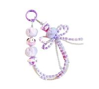 Asukohu Perles Chaîne de téléphone portable Sangle Décoration Pendentif pour femmes filles Perles Lanière Coque Charm String Double Chaîne Pendentif Téléphone