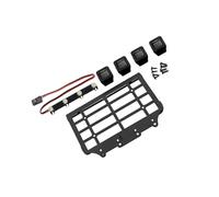 Asukohu Porte-bagages de toit en métal avec lumières LED intégrées pour 1 à 12 modèles de véhicules à télécommande mises à niveau accessoires de voiture