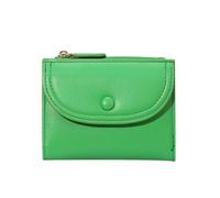 Asukohu Portefeuille élégant pour femme Design léger Plusieurs poches Porter Résistant à la monnaie Utilisation quotidienne Portefeuille Femmes Fermeture éclair Porte-cartes, vert, Mass Beauty