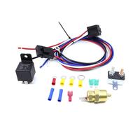 Asukohu Relais de mise à la terre pour moteur automobile 12 V 4 câbles pour ventilateurs de refroidissement contrôlés par thermostat Relais de ventilateur électrique