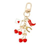 Asukohu Sac cerises à la mode Magie Élégant Cerises Bowknot Sac Porte-clés Origine Pour Élégant Accessoire Femme Sac à Main, d, taille unique
