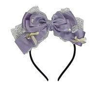 Asukohu Serre-tête en dentelle avec nœud - Pinces à cheveux - Style Lolita - Coiffe pour fille ou femme
