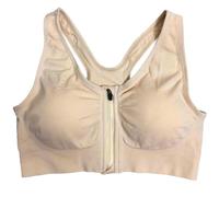 Asukohu Soutien-gorge de yoga sans fil pour femme avec fermeture éclair à l'avant Protection complète lors de la course avec coussinets amovibles Sport sans fil après une opération