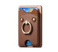Asukohu Support de carte de téléphone à dos adhésif avec mise à niveau du design Build In Stand & Bear pour un stockage et une organisation sécurisés Design mignon ours Porte-carte de téléphone