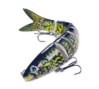 Asukohu Swimbaits Multi Joint Swimbaits avec crochet de hauteur 13 4 cm Leurre de pêche artificiel dur pour truite Leurre à manivelle multi-sections