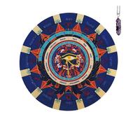 Asukohu Tapis de divination en caoutchouc - Motif signe du zodiaque - Pendule de désir pour les connaissances spirituelles - Divertissement - Guidage spirituel