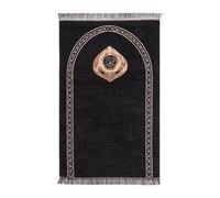 Asukohu Tapis de prière musulman doux avec pompons pèlerinages Couvertures Bobines de prière non isolé Tapis d'adoration en relief Décoration d'intérieur