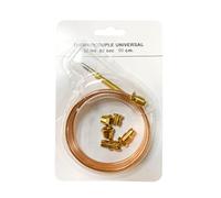 Asukohu Thermocouple universel avec 5 pièces de capuchons fixes pour cuisinière, capteurs de température de rechange, appareils à sonde