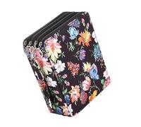 Asukohu Trousse à crayons de couleur haute capacité pouvant contenir 168 emplacements pour crayons de couleur, stylos gel, organiseurs de stylos de grande capacité pour étudiants et artistes, fleurs