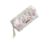 Asukohu Trousse à crayons pour l'école Boîte à nœuds à la mode Impression florale Sac à crayons Marqueur Fournitures d'art Rangement Sac à nœuds Boîte à fleurs Grande capacité Stylo L'école, c, Mass