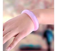 ASumPio Bracelet Chinois, Bracelet en Jade, Bracelet en Poudre Naturelle De Calcédoine en Jade, Bracelet en Agate Violette Rose, Bracelet en Jade Épais,56mm