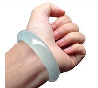 ASumPio Bracelet De Jade, Bracelet De Jade Vert, Bracelet De Jade Naturel Bracelet De Jade Féminin avec Boîte,62mm